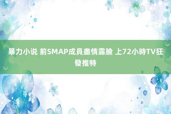 暴力小说 前SMAP成員盡情露臉 上72小時TV狂發推特