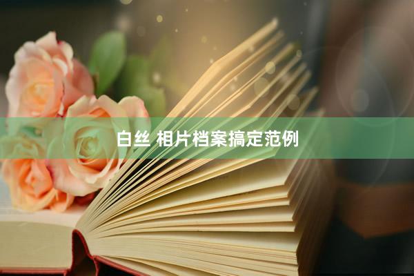 白丝 相片档案搞定范例